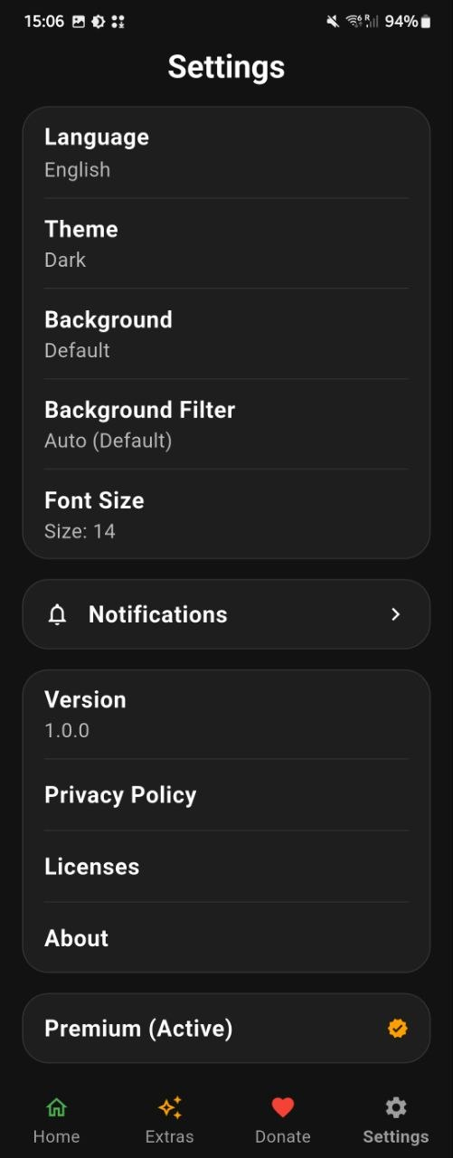 Settings & Customization