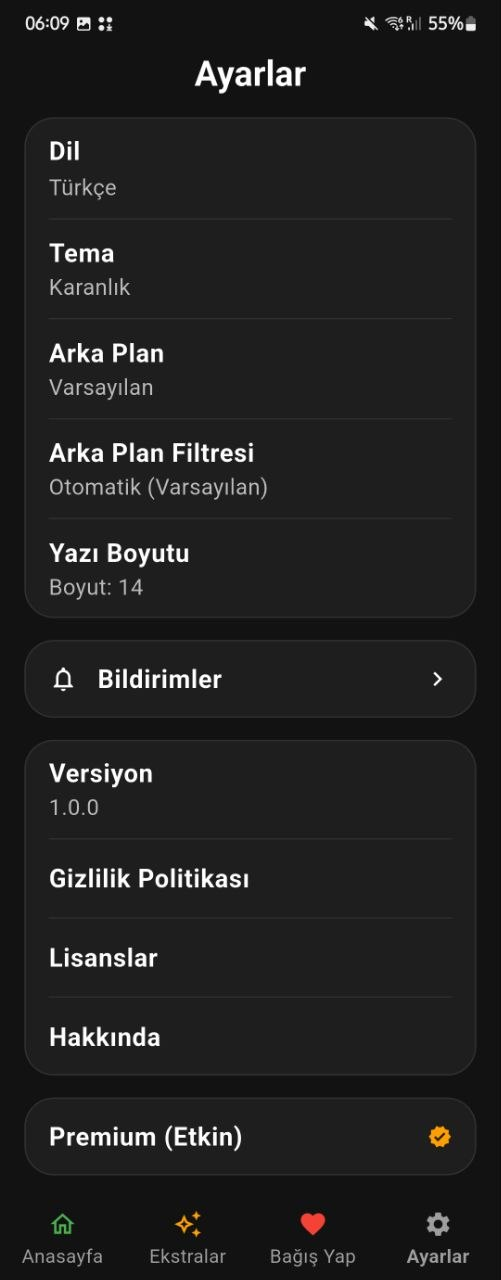 Ayarlar ve Özelleştirme